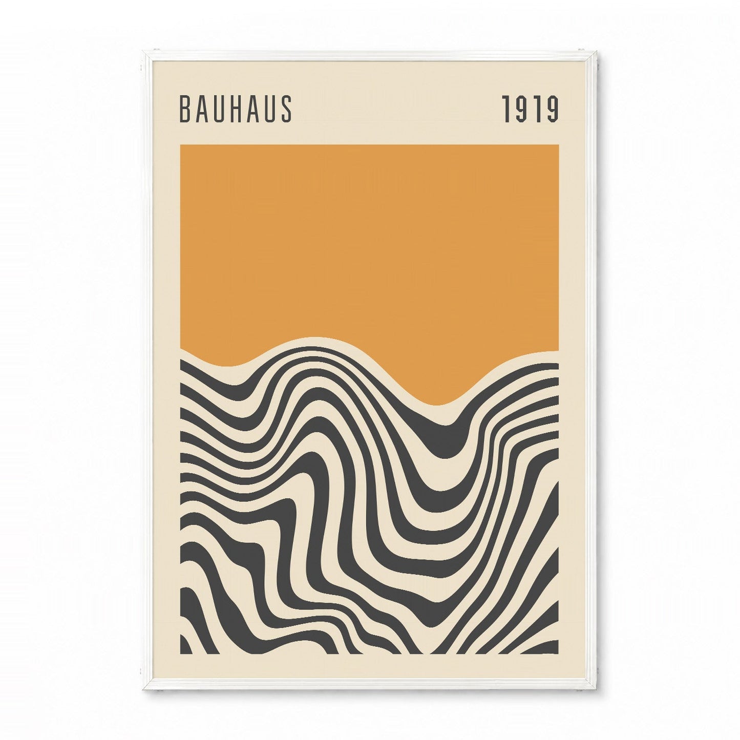 「BAUHAUS Golden Wave 1919」バウハウスデザインポスター - Ink Jp