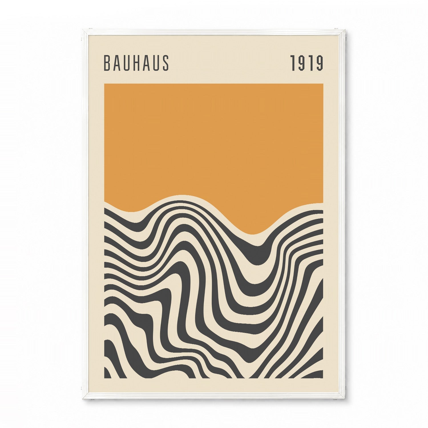 「BAUHAUS Golden Wave 1919」バウハウスデザインポスター - Ink Jp