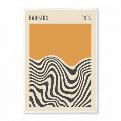「BAUHAUS Golden Wave 1919」バウハウスデザインポスター - Ink Jp