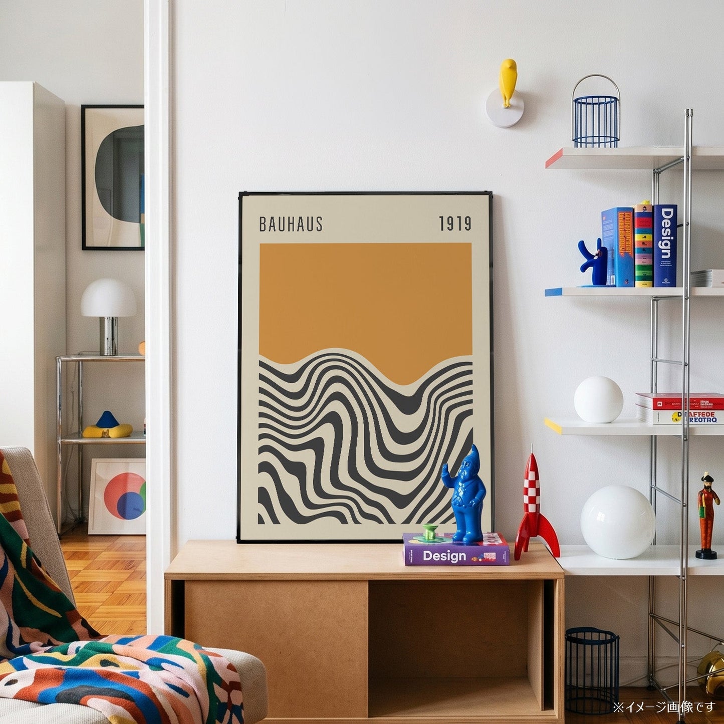 「BAUHAUS Golden Wave 1919」バウハウスデザインポスター - Ink Jp