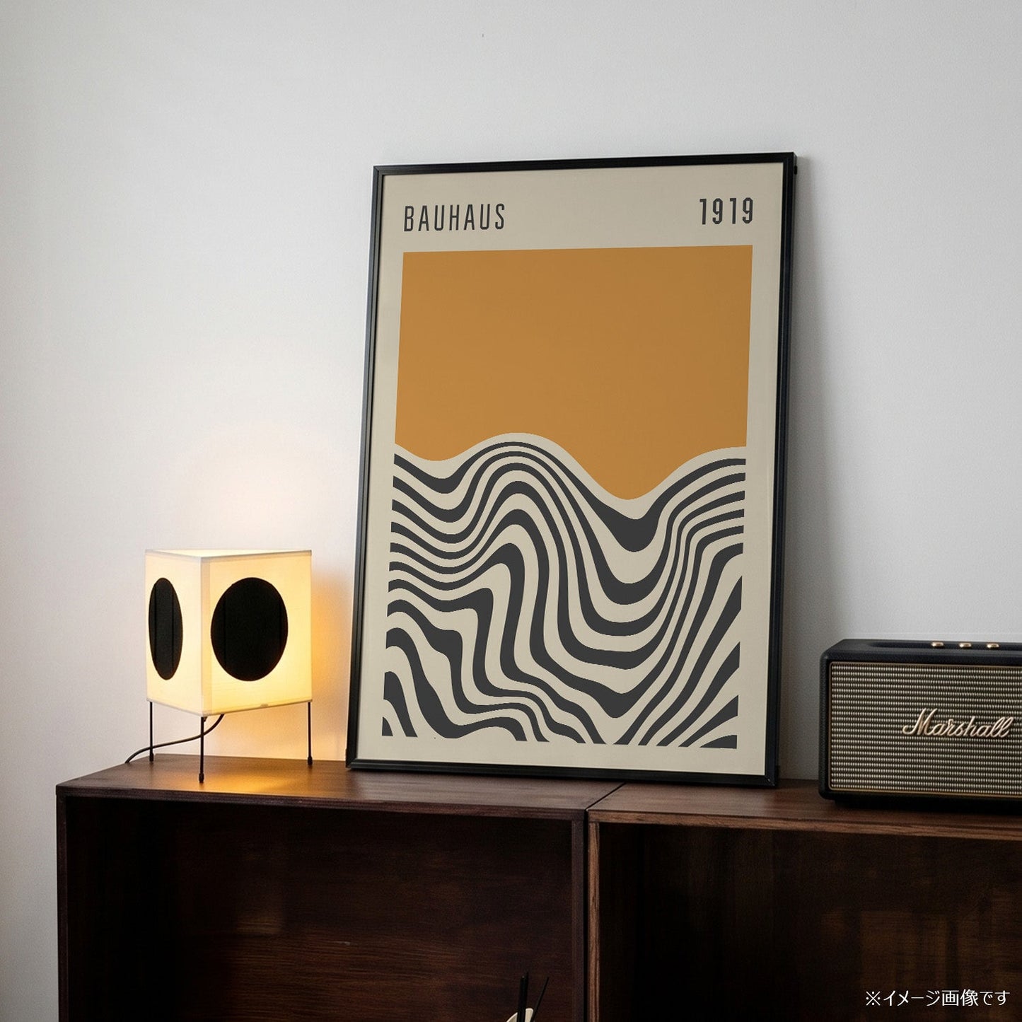 「BAUHAUS Golden Wave 1919」バウハウスデザインポスター - Ink Jp