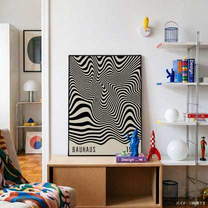 「BAUHAUS Mono Wave 1919」バウハウスデザインポスター - Ink Jp