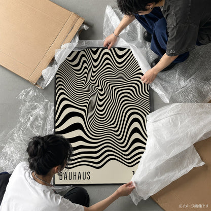 「BAUHAUS Mono Wave 1919」バウハウスデザインポスター - Ink Jp