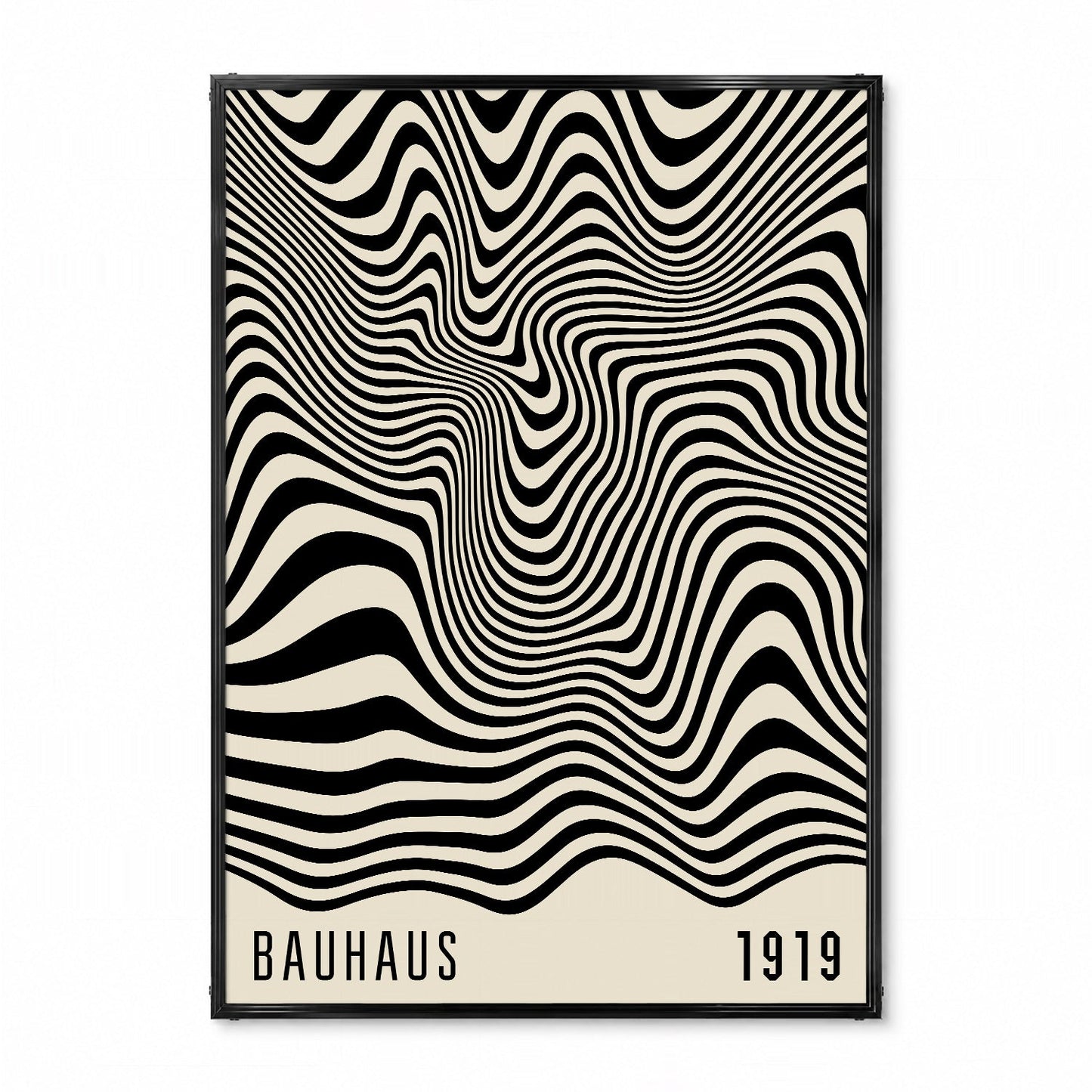 「BAUHAUS Mono Wave 1919」バウハウスデザインポスター - Ink Jp