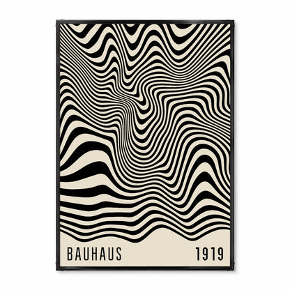 「BAUHAUS Mono Wave 1919」バウハウスデザインポスター - Ink Jp