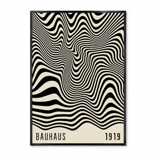 「BAUHAUS Mono Wave 1919」バウハウスデザインポスター - Ink Jp