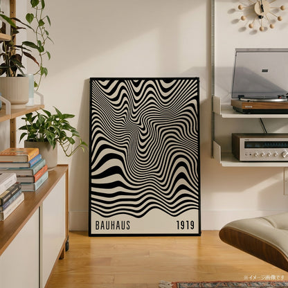 「BAUHAUS Mono Wave 1919」バウハウスデザインポスター - Ink Jp