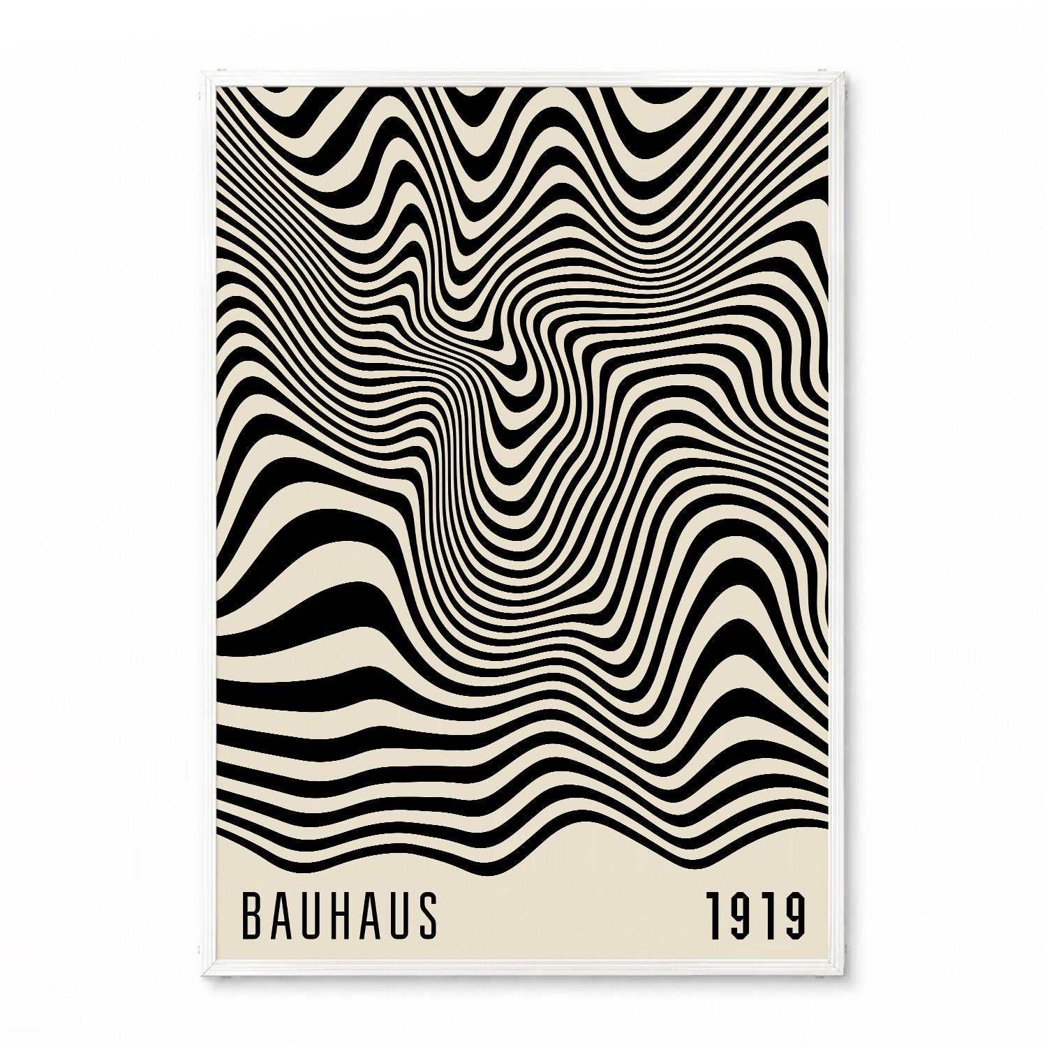 「BAUHAUS Mono Wave 1919」バウハウスデザインポスター - Ink Jp