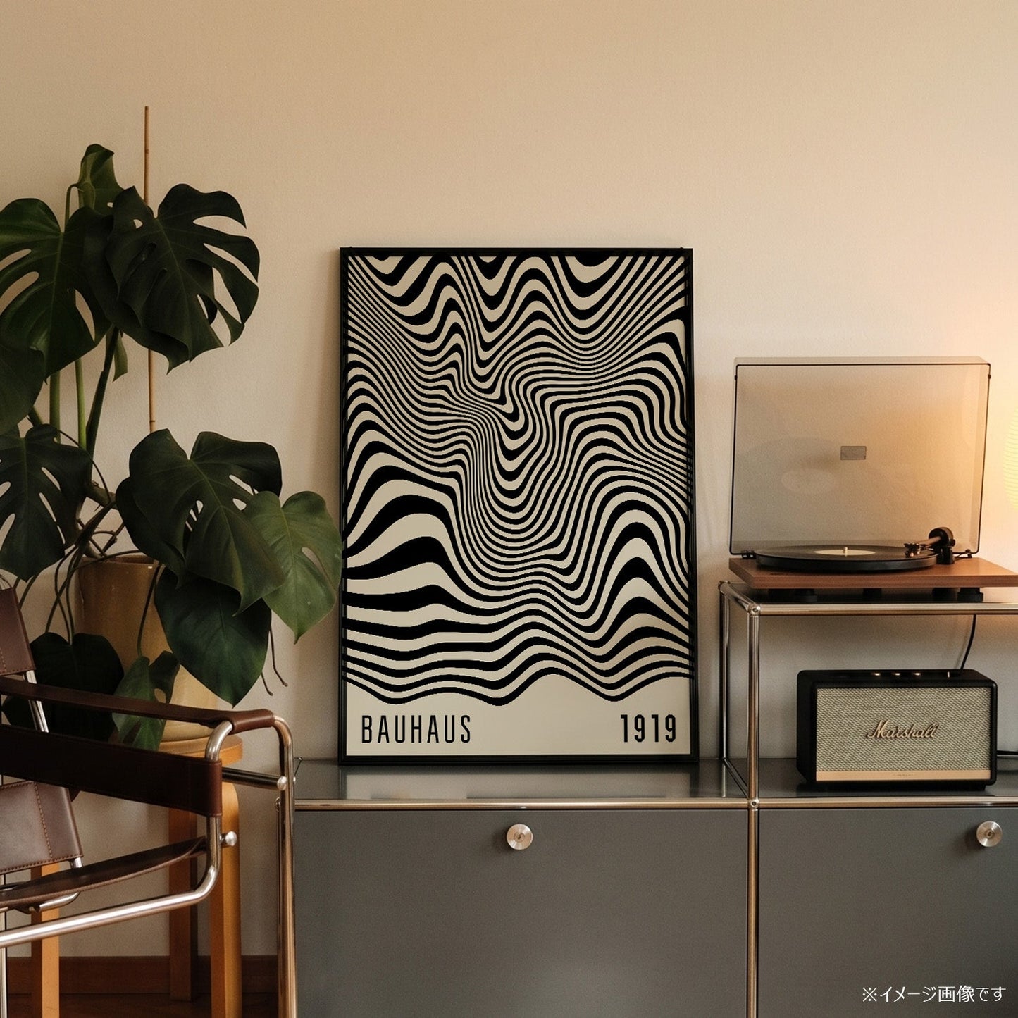「BAUHAUS Mono Wave 1919」バウハウスデザインポスター - Ink Jp
