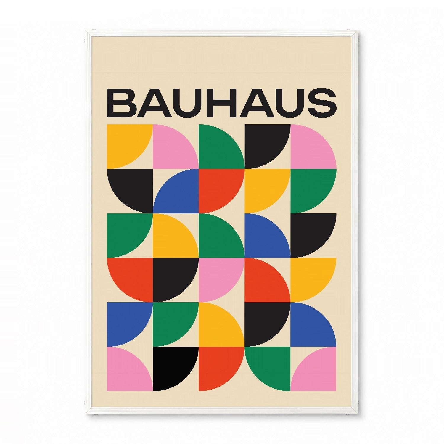 BAUHAUS Rainbow Quarters」バウハウスデザインポスター – Ink Jp