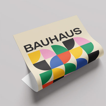 「BAUHAUS Rainbow Quarters」バウハウスデザインポスター - Ink Jp