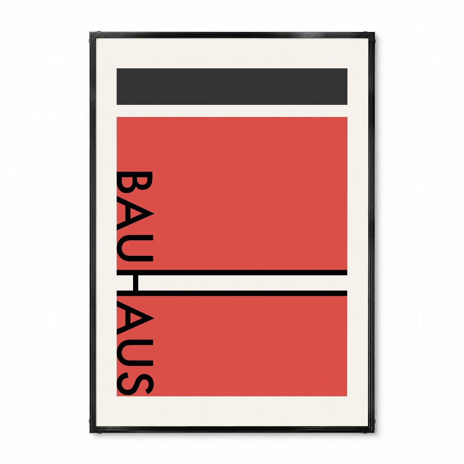 「BAUHAUS Red Split」バウハウスデザインポスター - Ink Jp