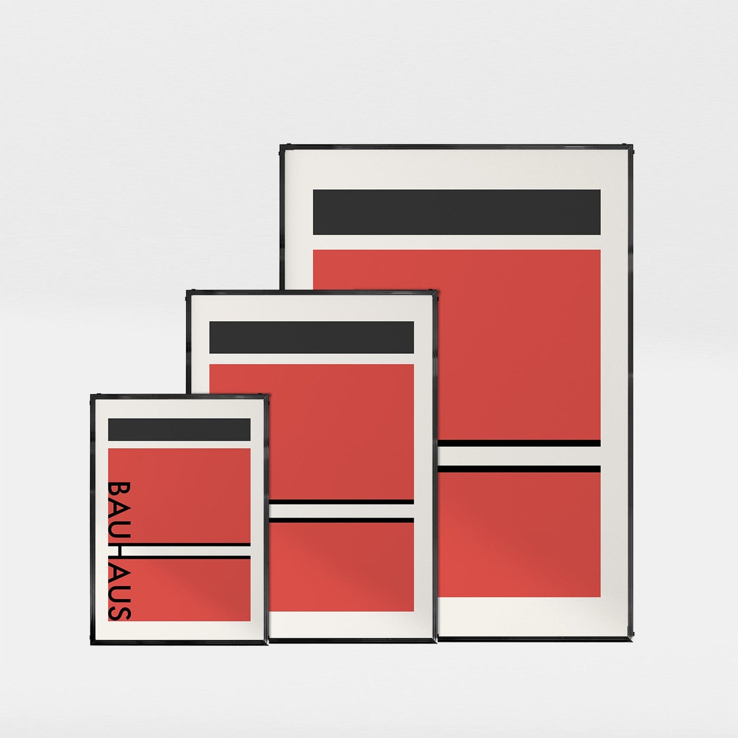 「BAUHAUS Red Split」バウハウスデザインポスター - Ink Jp