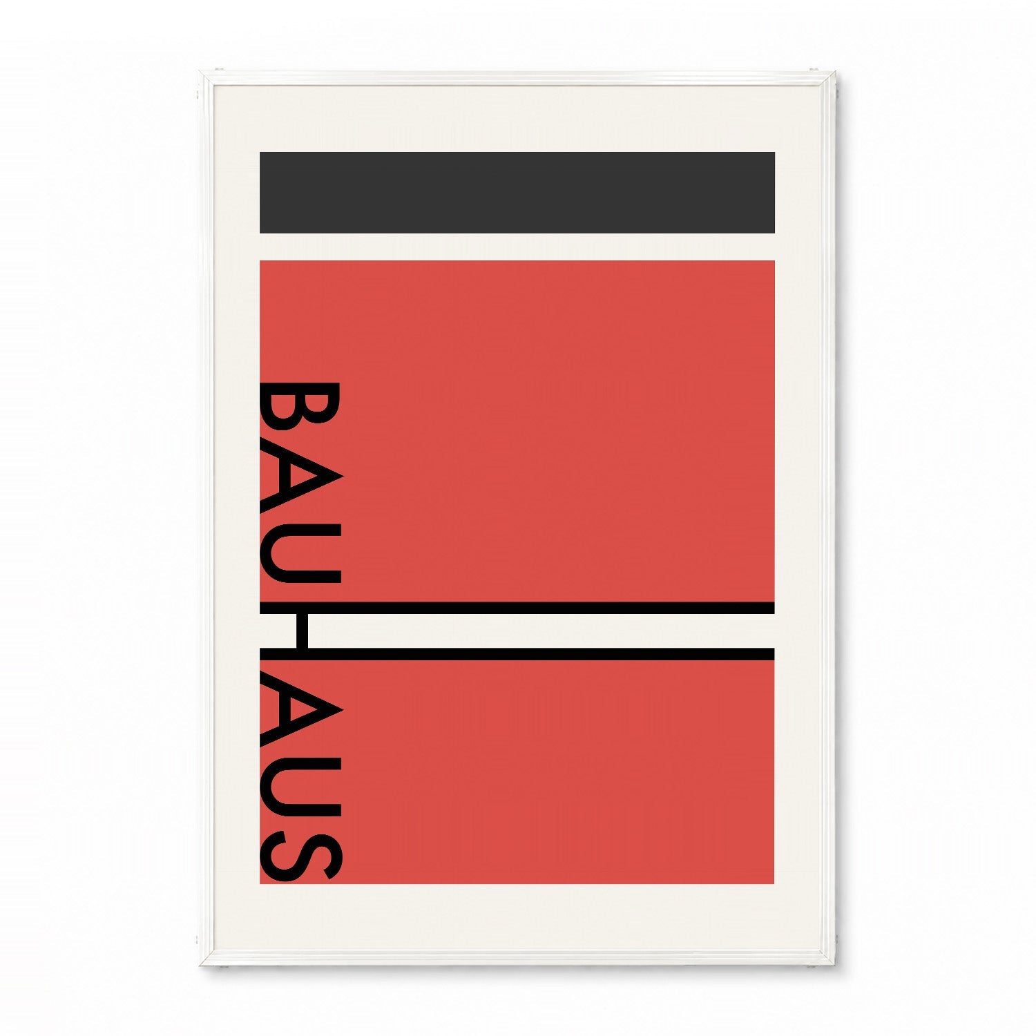 「BAUHAUS Red Split」バウハウスデザインポスター - Ink Jp