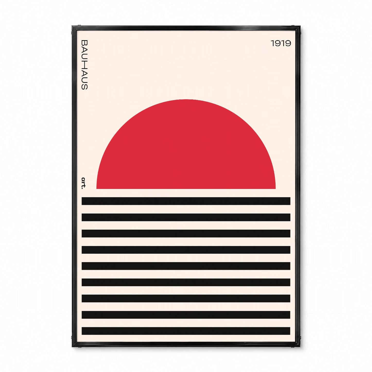「BAUHAUS Red Sun 1919」バウハウスデザインポスター - Ink Jp
