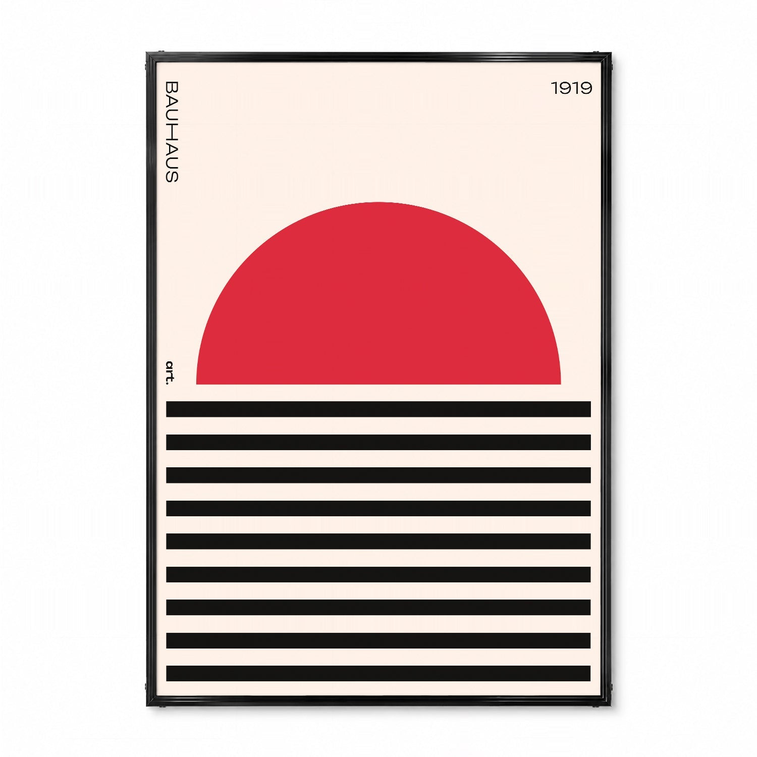 「BAUHAUS Red Sun 1919」バウハウスデザインポスター - Ink Jp