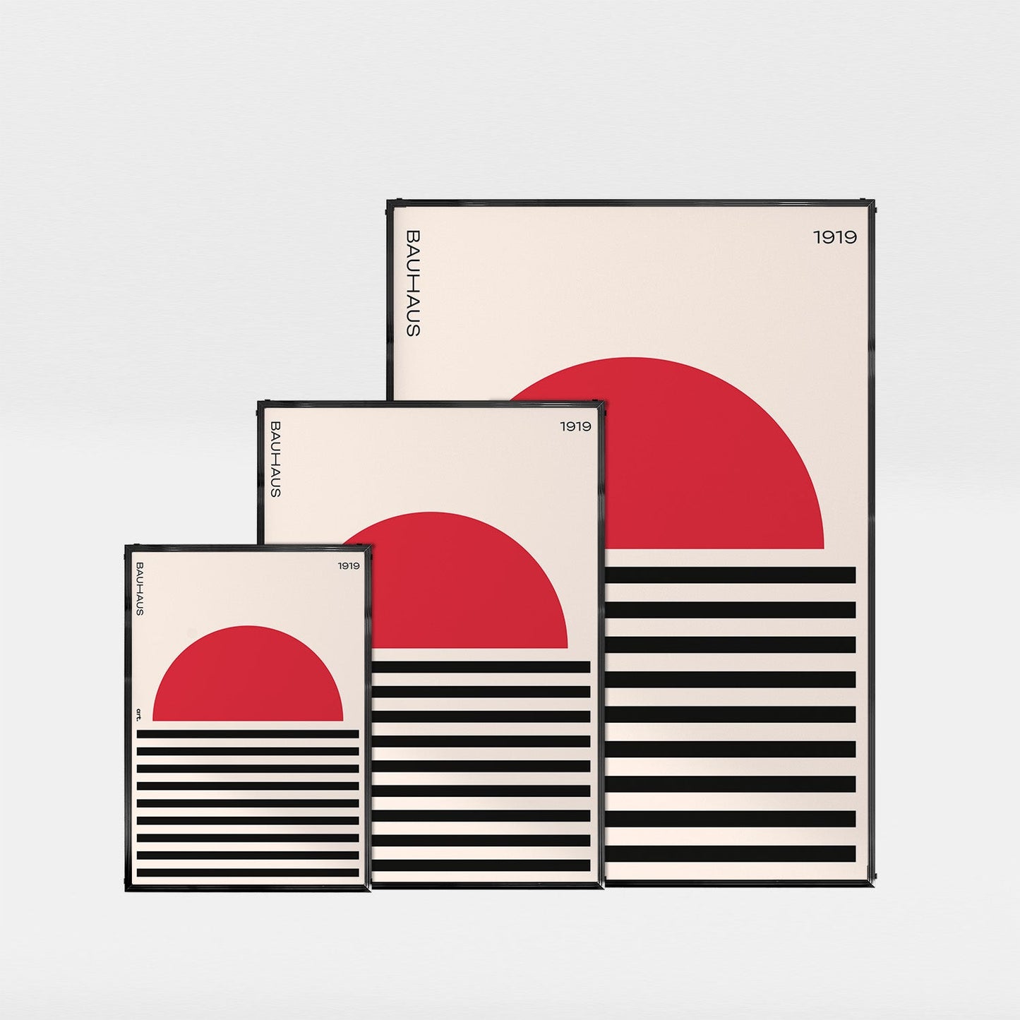 「BAUHAUS Red Sun 1919」バウハウスデザインポスター - Ink Jp