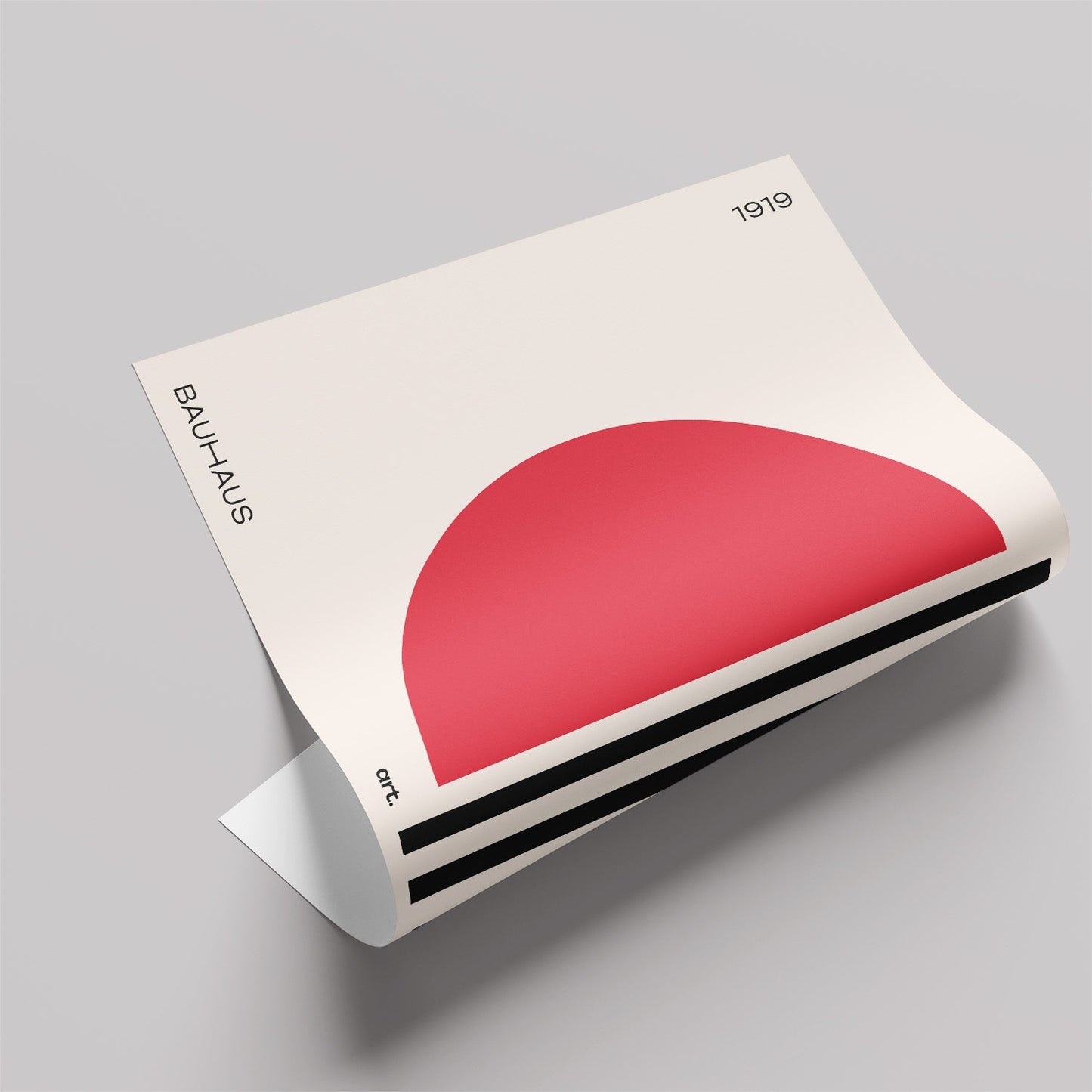 「BAUHAUS Red Sun 1919」バウハウスデザインポスター - Ink Jp