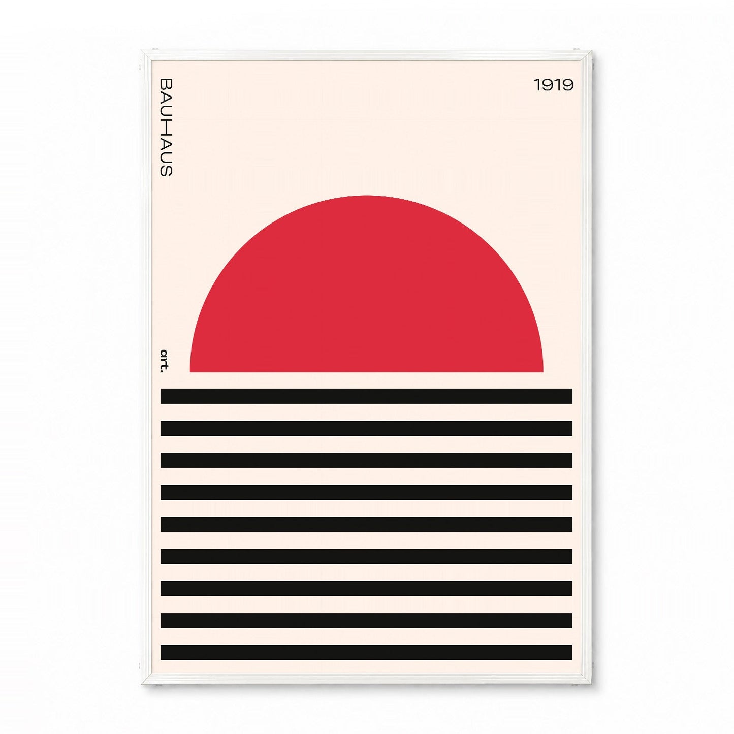 「BAUHAUS Red Sun 1919」バウハウスデザインポスター - Ink Jp