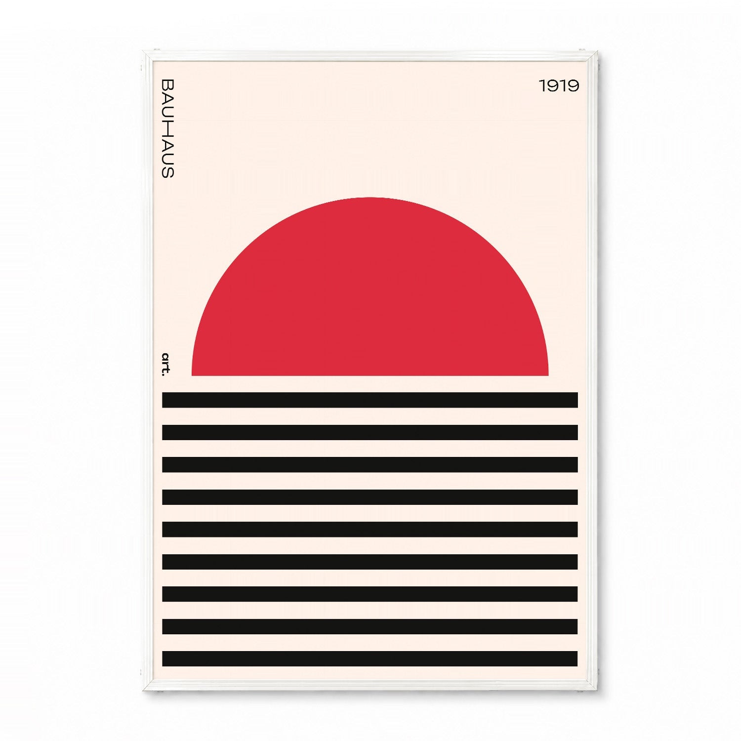 「BAUHAUS Red Sun 1919」バウハウスデザインポスター - Ink Jp
