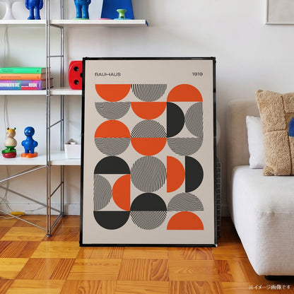 「BAUHAUS Semicircles 1919」バウハウスデザインポスター - Ink Jp