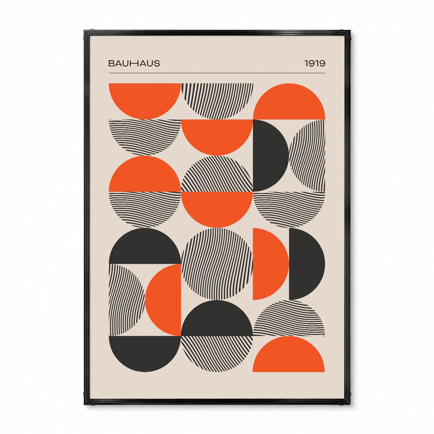 「BAUHAUS Semicircles 1919」バウハウスデザインポスター - Ink Jp