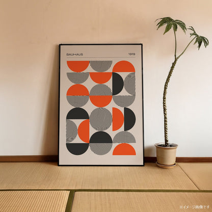 「BAUHAUS Semicircles 1919」バウハウスデザインポスター - Ink Jp