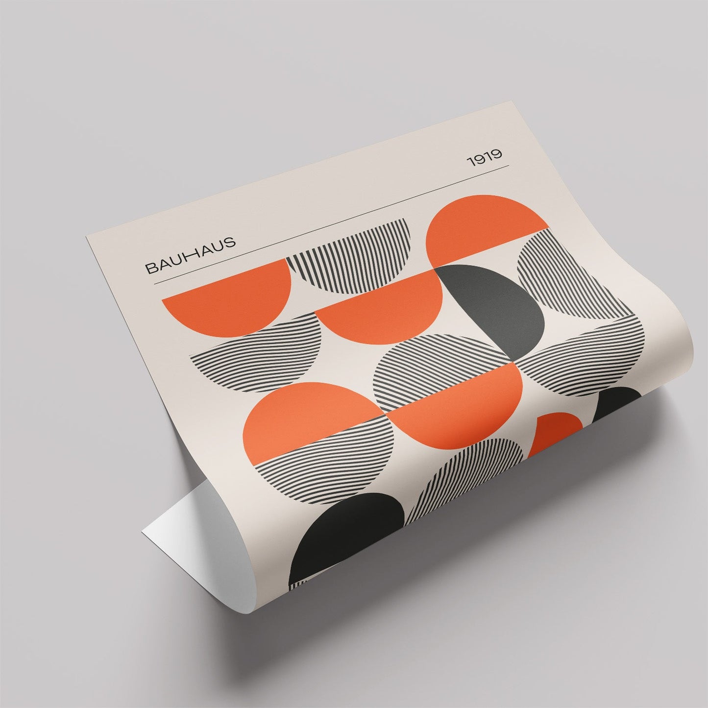 「BAUHAUS Semicircles 1919」バウハウスデザインポスター - Ink Jp