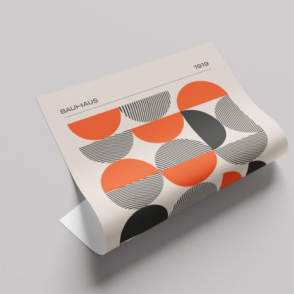 「BAUHAUS Semicircles 1919」バウハウスデザインポスター - Ink Jp