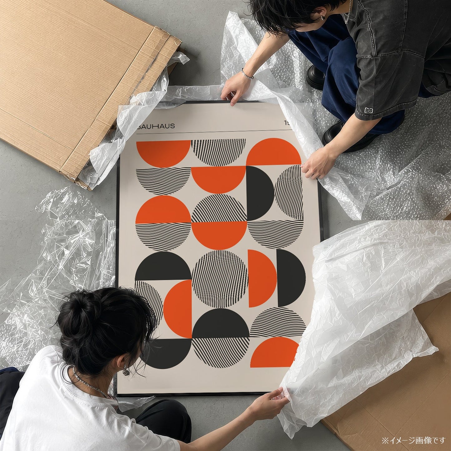 「BAUHAUS Semicircles 1919」バウハウスデザインポスター - Ink Jp