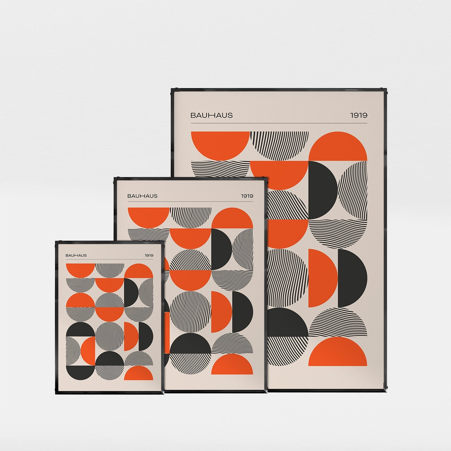 「BAUHAUS Semicircles 1919」バウハウスデザインポスター - Ink Jp