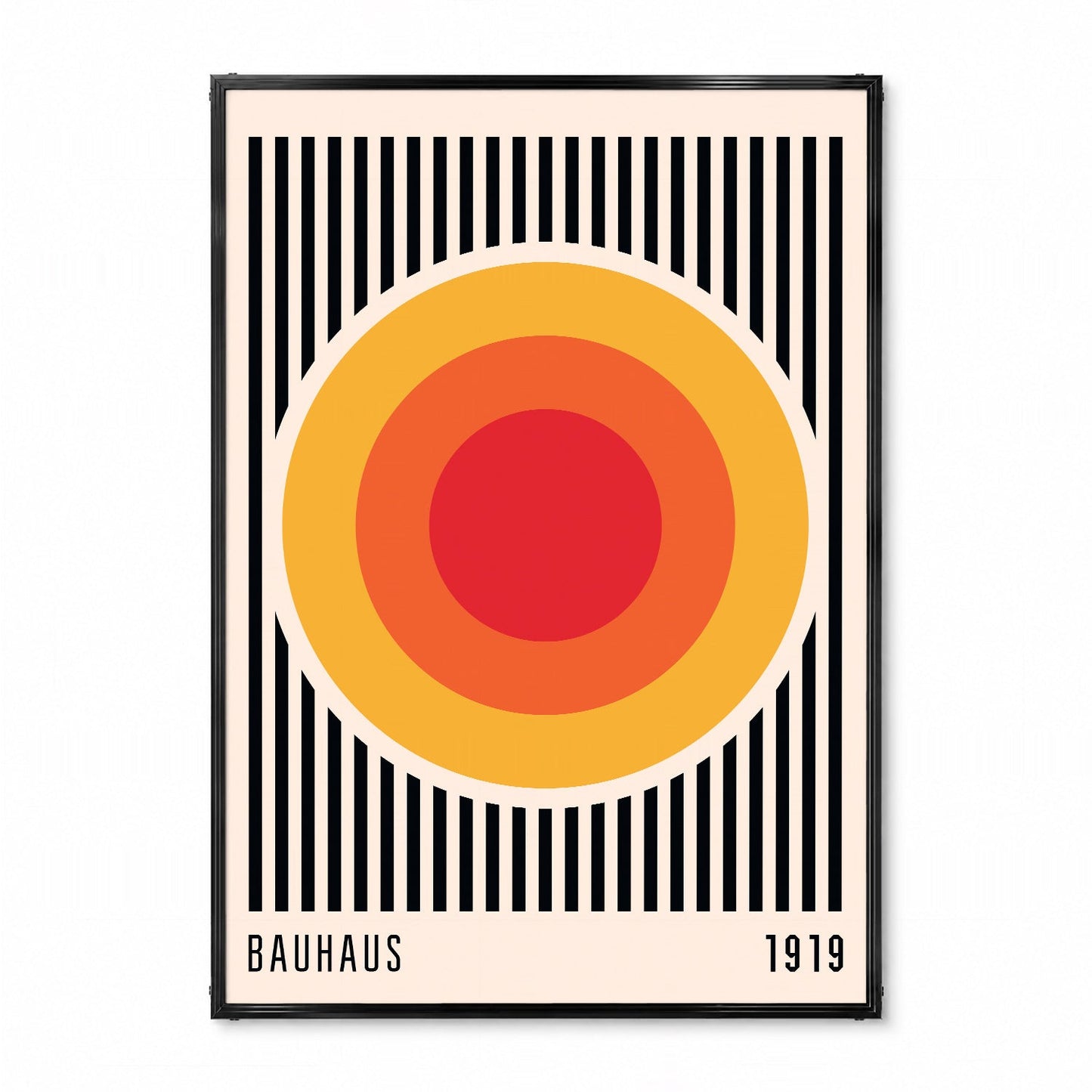 「BAUHAUS Solar Rings 1919」バウハウスデザインポスター - Ink Jp