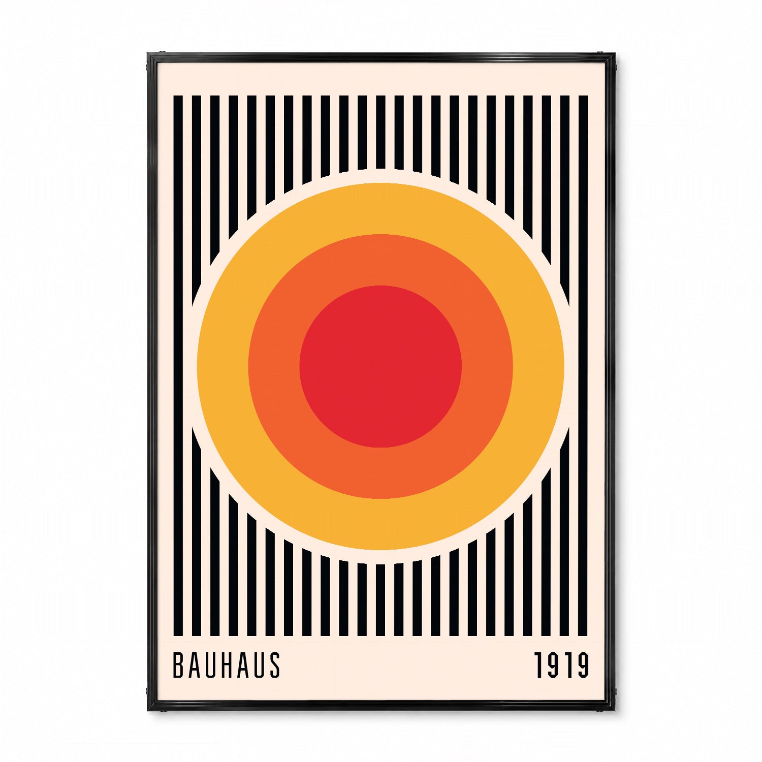 「BAUHAUS Solar Rings 1919」バウハウスデザインポスター - Ink Jp