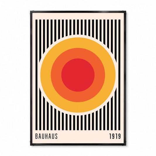 「BAUHAUS Solar Rings 1919」バウハウスデザインポスター - Ink Jp