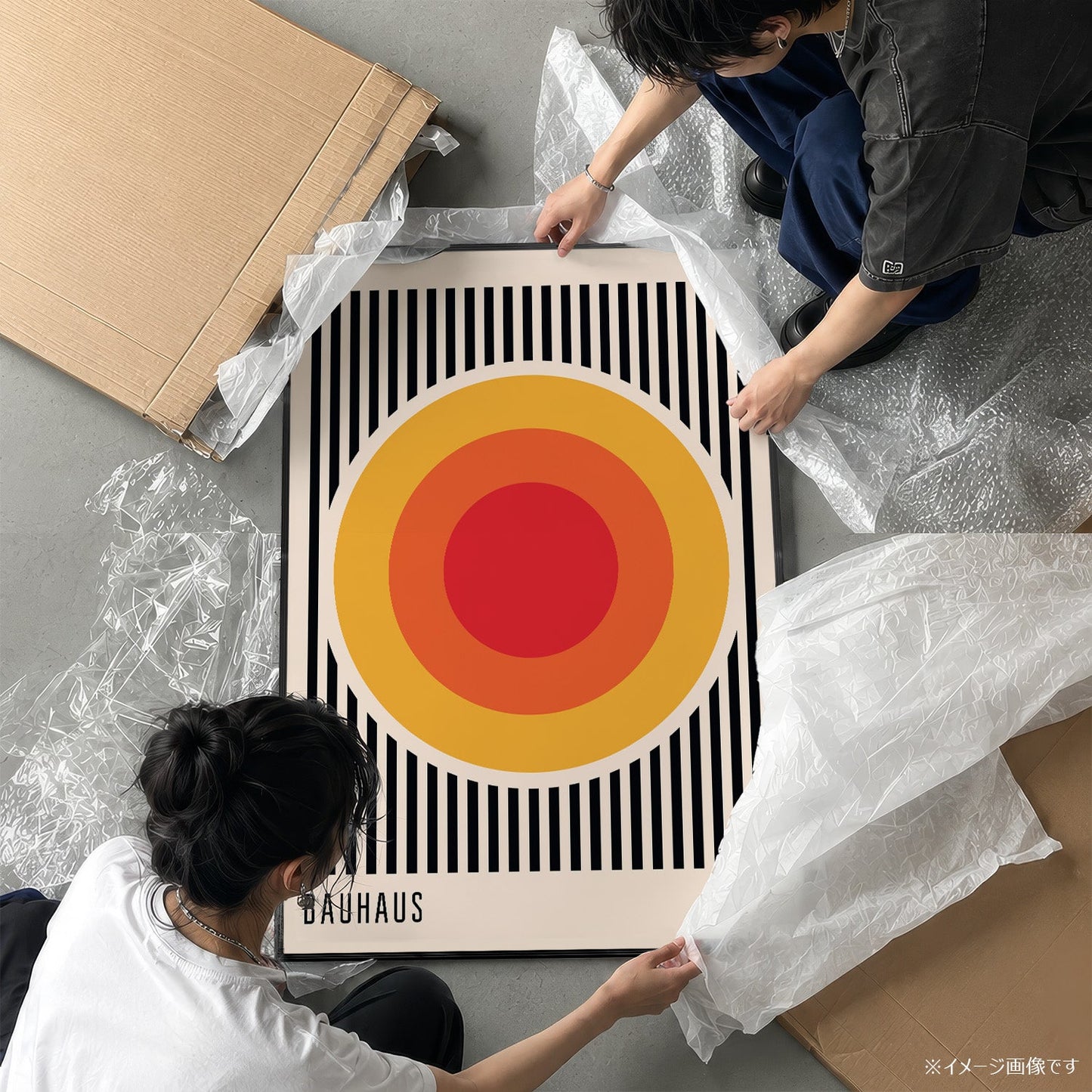 「BAUHAUS Solar Rings 1919」バウハウスデザインポスター - Ink Jp