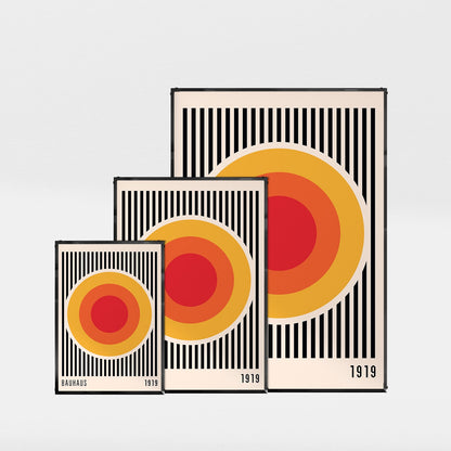 「BAUHAUS Solar Rings 1919」バウハウスデザインポスター - Ink Jp
