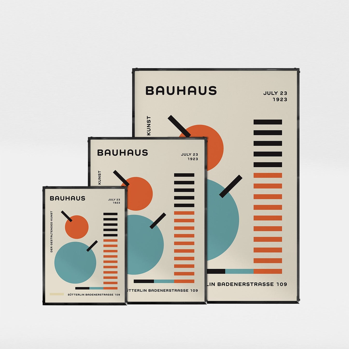 「BAUHAUS Sütterlin 1923」バウハウスデザインポスター - Ink Jp