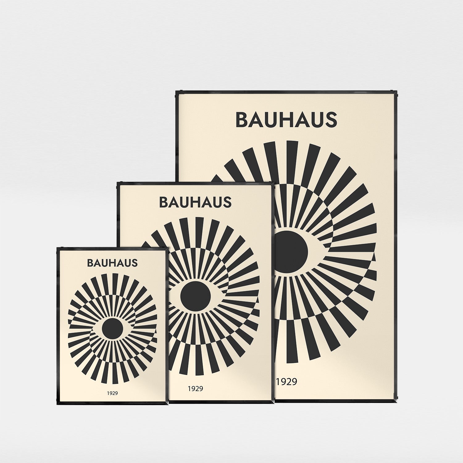 「BAUHAUS Sunburst 1929」バウハウスデザインポスター - Ink Jp