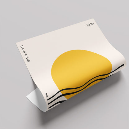「BAUHAUS Sunrise 1919」バウハウスデザインポスター - Ink Jp