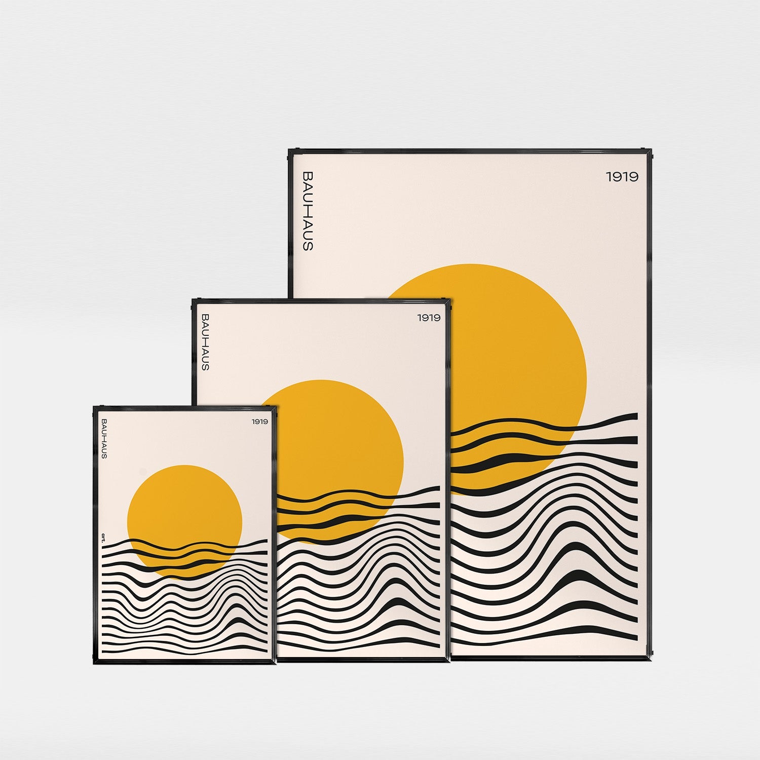 「BAUHAUS Sunrise 1919」バウハウスデザインポスター - Ink Jp
