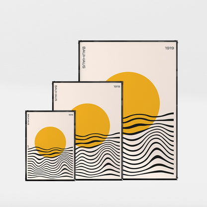 「BAUHAUS Sunrise 1919」バウハウスデザインポスター - Ink Jp