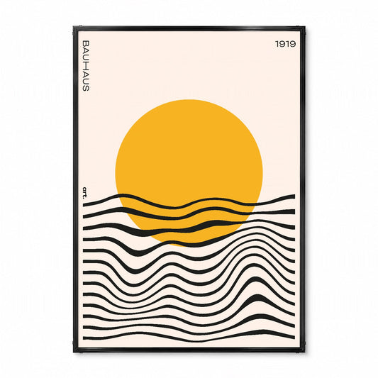 「BAUHAUS Sunrise 1919」バウハウスデザインポスター - Ink Jp