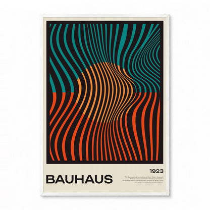 「BAUHAUS Wave Flow 1923」バウハウスデザインポスター - Ink Jp