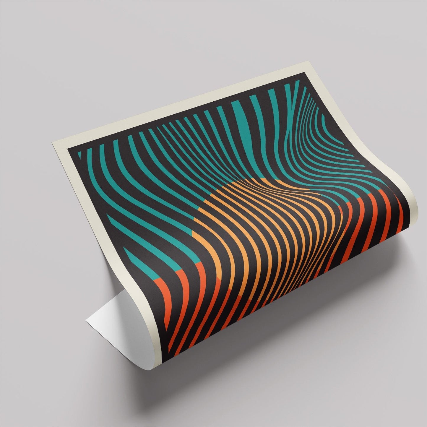 「BAUHAUS Wave Flow 1923」バウハウスデザインポスター - Ink Jp
