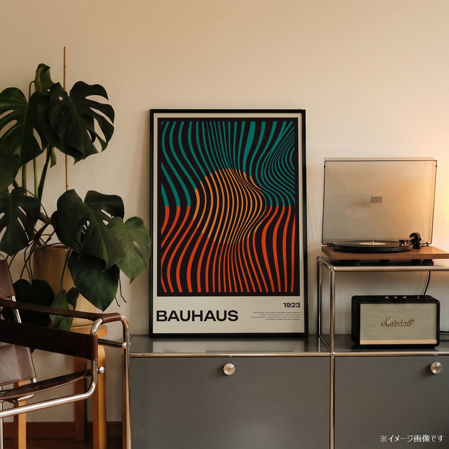 BAUHAUS Wave Flow 1923」バウハウスデザインポスター – Ink Jp