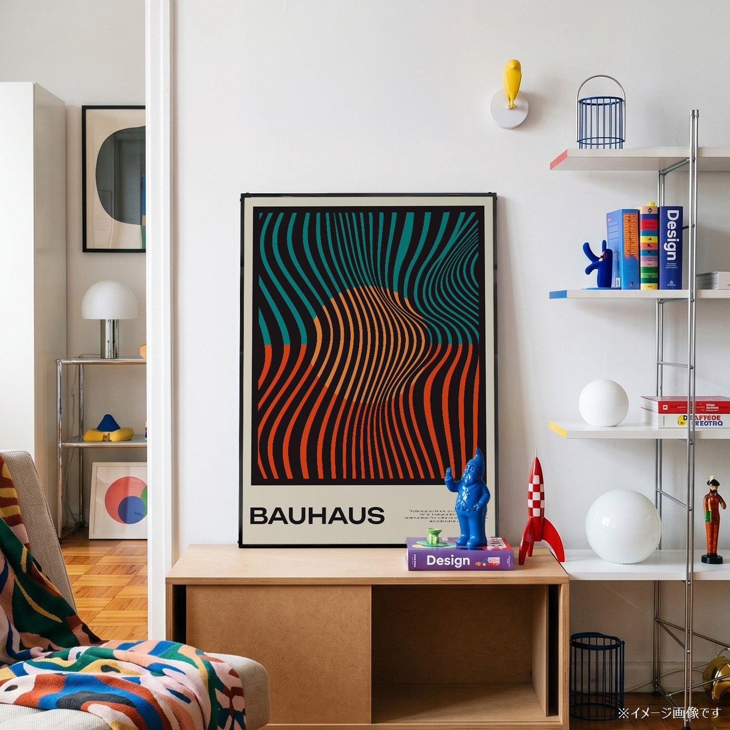 BAUHAUS Wave Flow 1923」バウハウスデザインポスター – Ink Jp