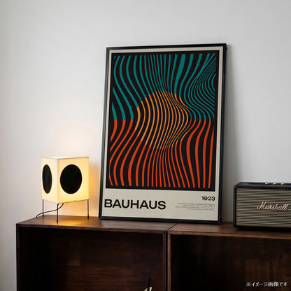 「BAUHAUS Wave Flow 1923」バウハウスデザインポスター - Ink Jp
