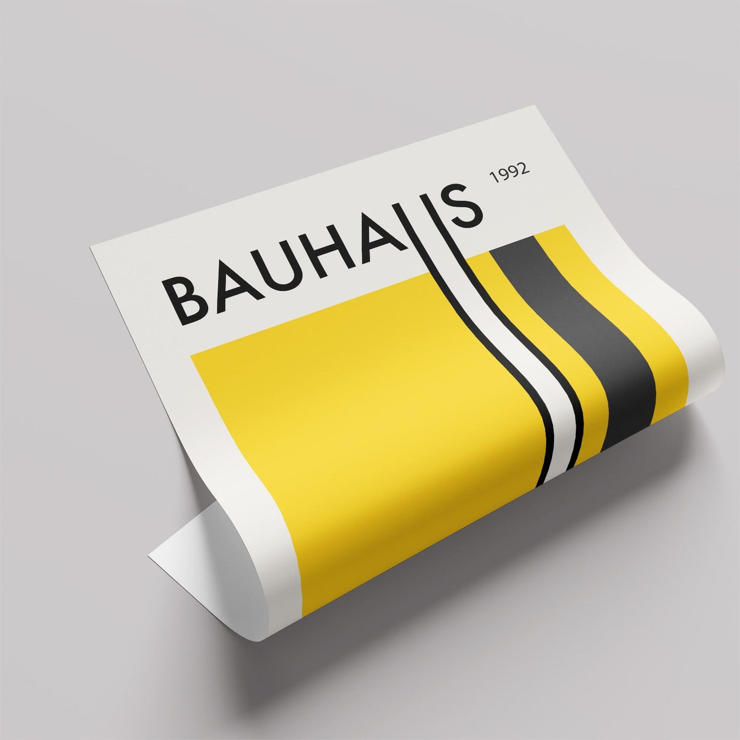 「BAUHAUS Yellow Block 1992」バウハウスデザインポスター - Ink Jp