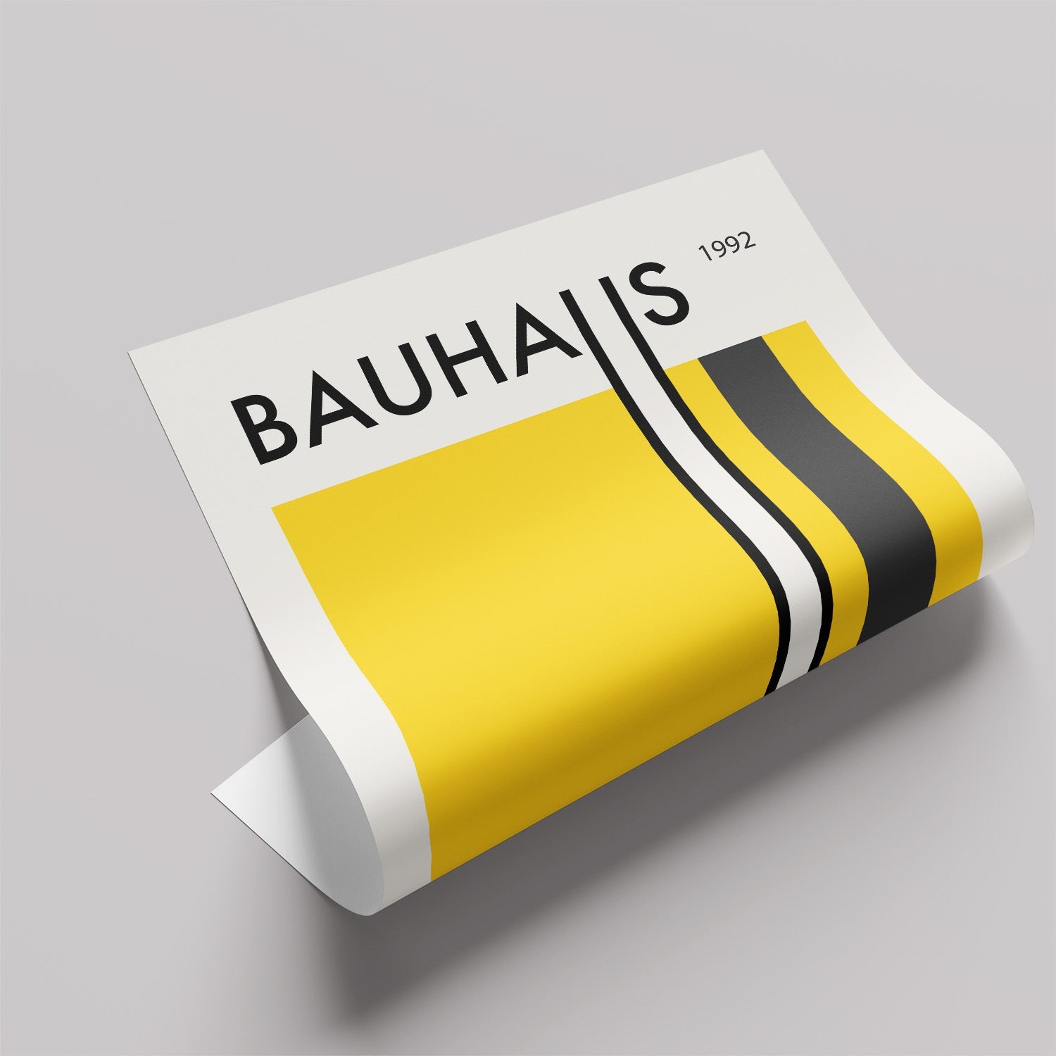「BAUHAUS Yellow Block 1992」バウハウスデザインポスター - Ink Jp