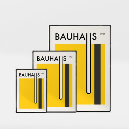 「BAUHAUS Yellow Block 1992」バウハウスデザインポスター - Ink Jp